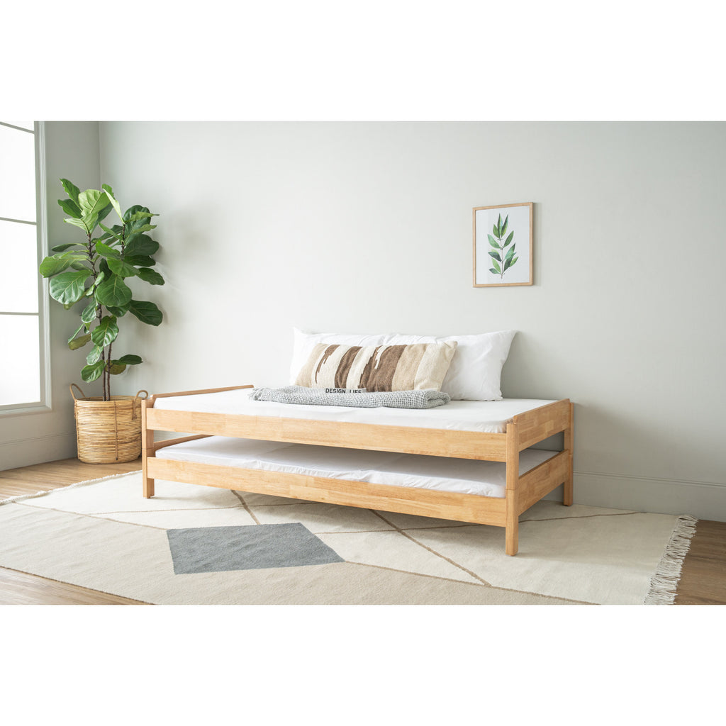 Hilo Single bed in Natural colour (Fit mattress: 910mm x 1930mm)