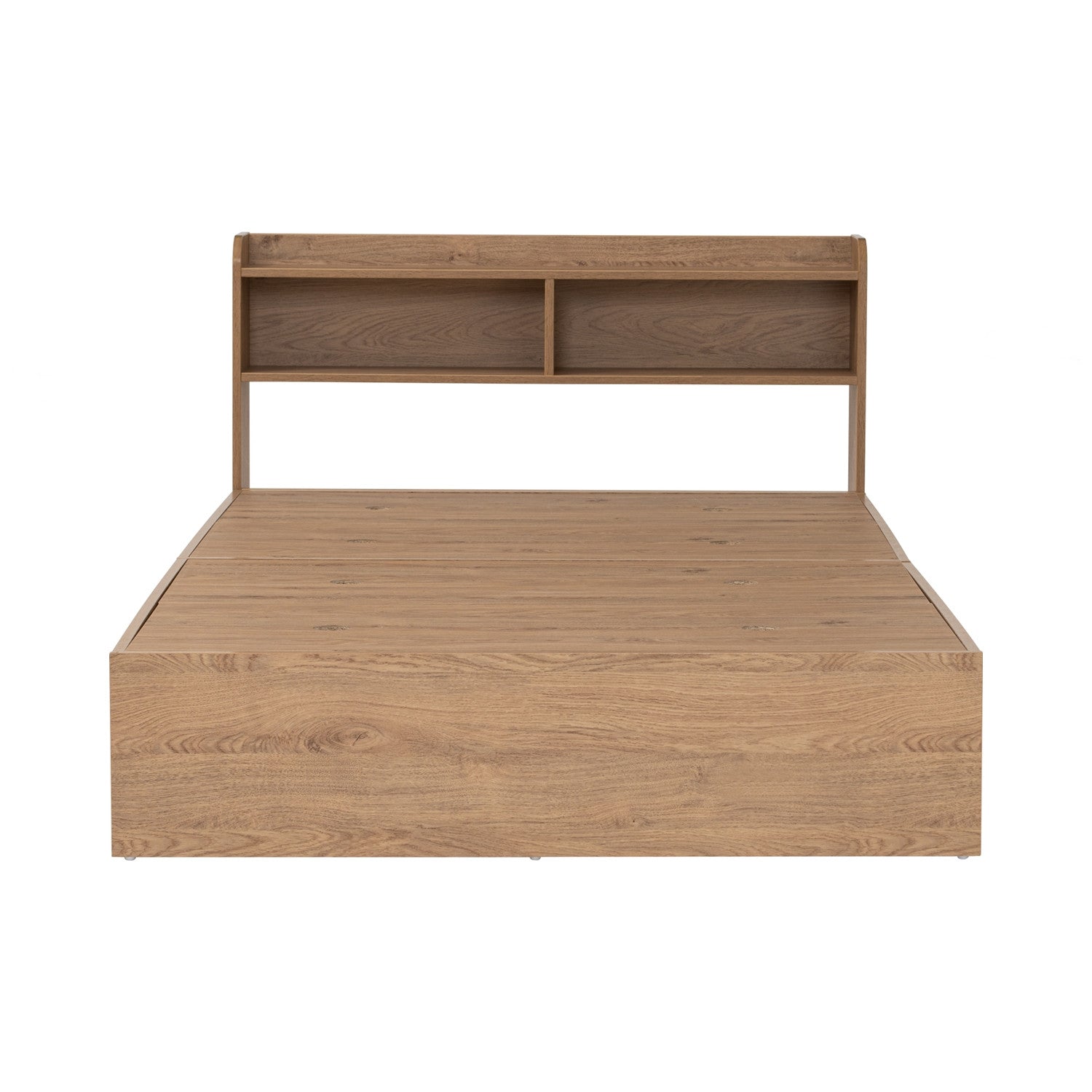 Hirado super single bed with storage in Oak colour (Fit mattress size 1070x1930)