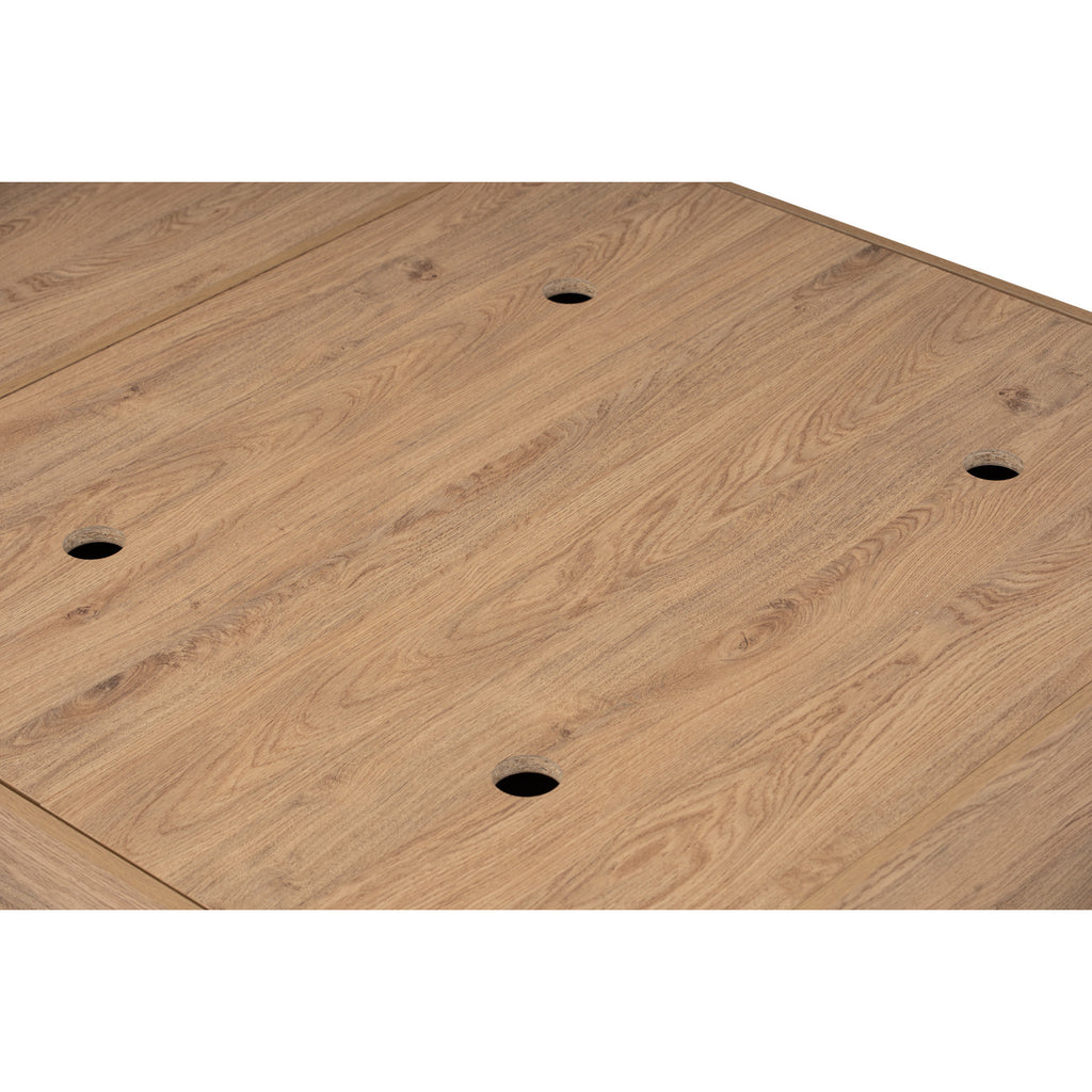 Hirado super single bed with storage in Oak colour (Fit mattress size 1070x1930)