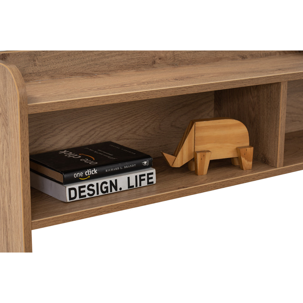 Hirado super single bed with storage in Oak colour (Fit mattress size 1070x1930)