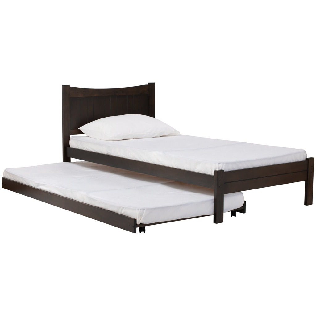 Wilfred single bed in Dark Chestnut colour