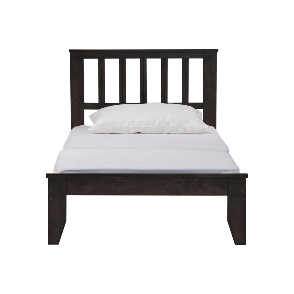 Hadley single bed in Dark Chestnut colour