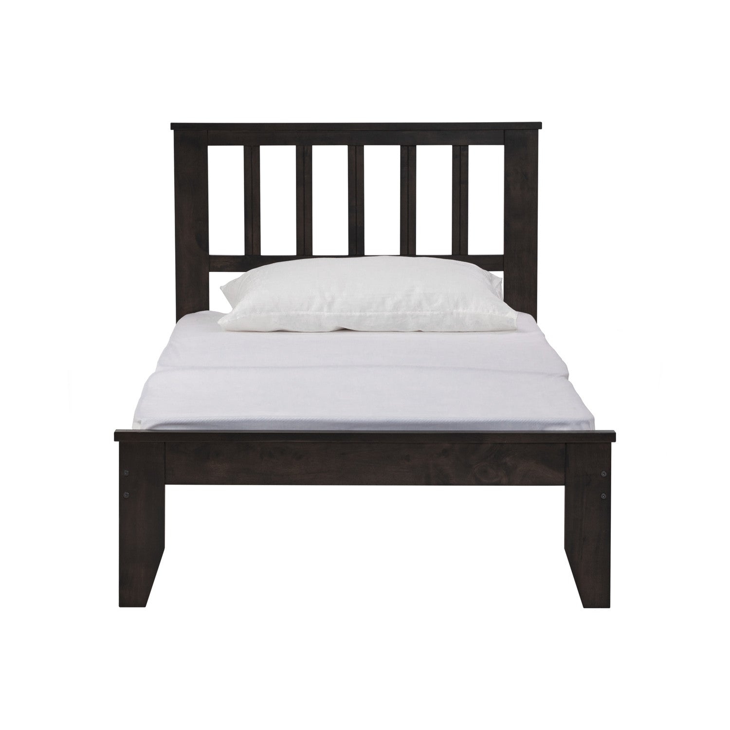 Hadley single bed in Dark Chestnut colour