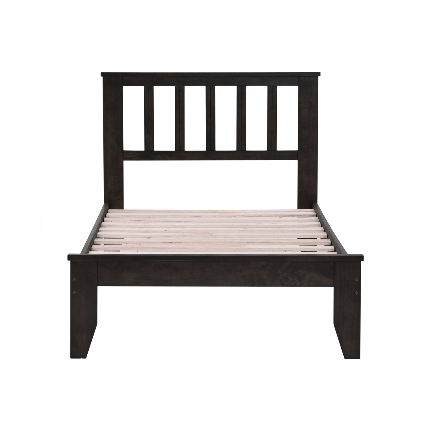 Hadley single bed in Dark Chestnut colour