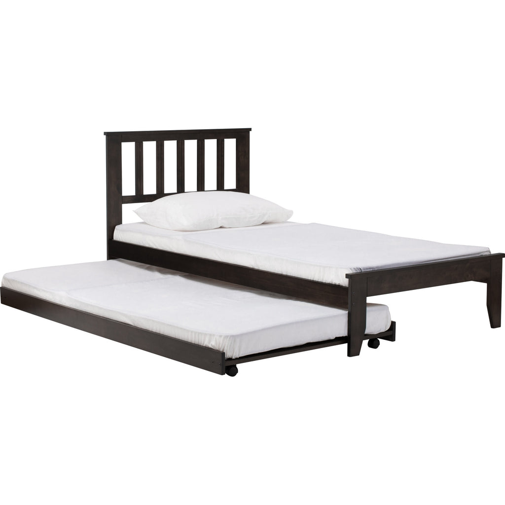 Hadley single bed in Dark Chestnut colour