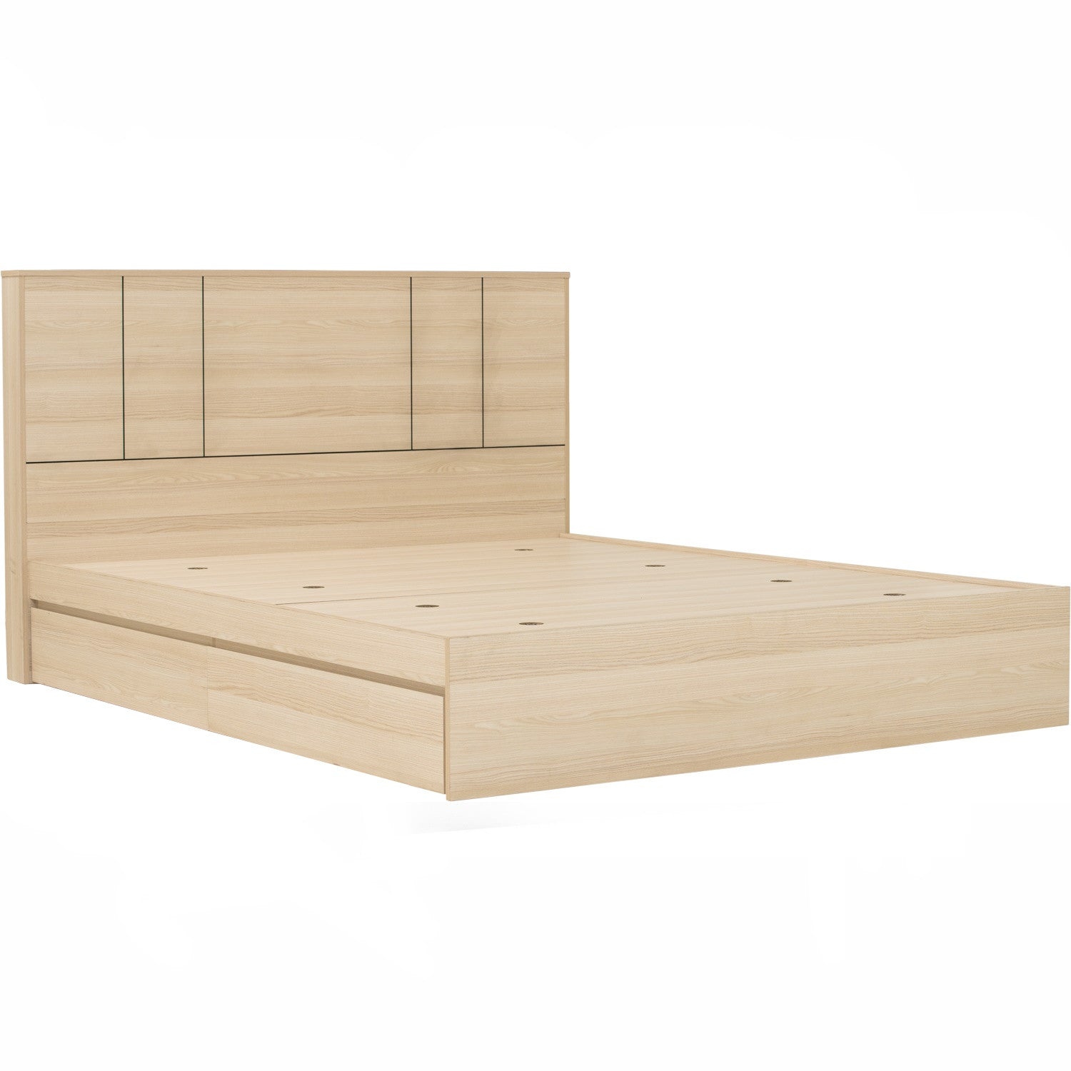 Harrington Queen bed with storage in Coimbra colour (Fit mattress: 1500mm x 1900mm)