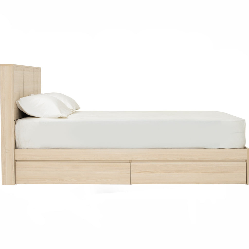 Harrington Queen bed with storage in Coimbra colour (Fit mattress: 1500mm x 1900mm)