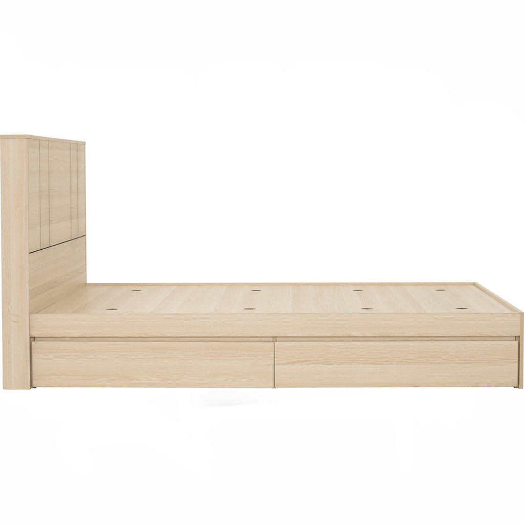 Harrington Queen bed with storage in Coimbra colour (Fit mattress: 1500mm x 1900mm)