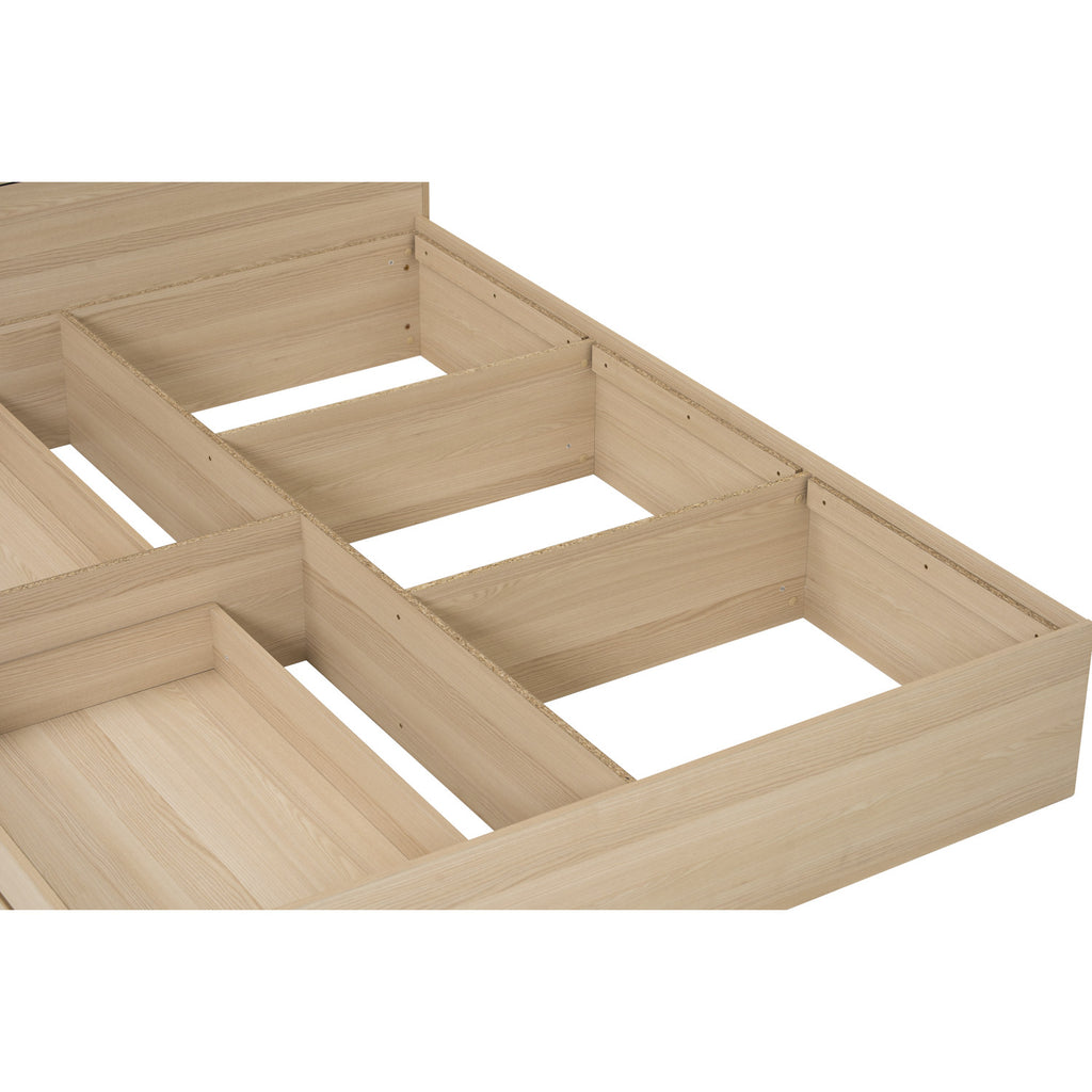 Harrington Queen bed with storage in Coimbra colour (Fit mattress: 1500mm x 1900mm)