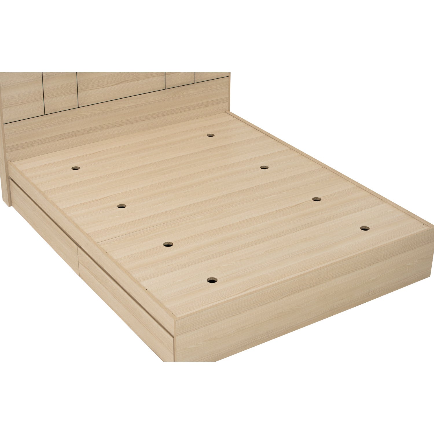 Harrington Queen bed with storage in Coimbra colour (Fit mattress: 1500mm x 1900mm)