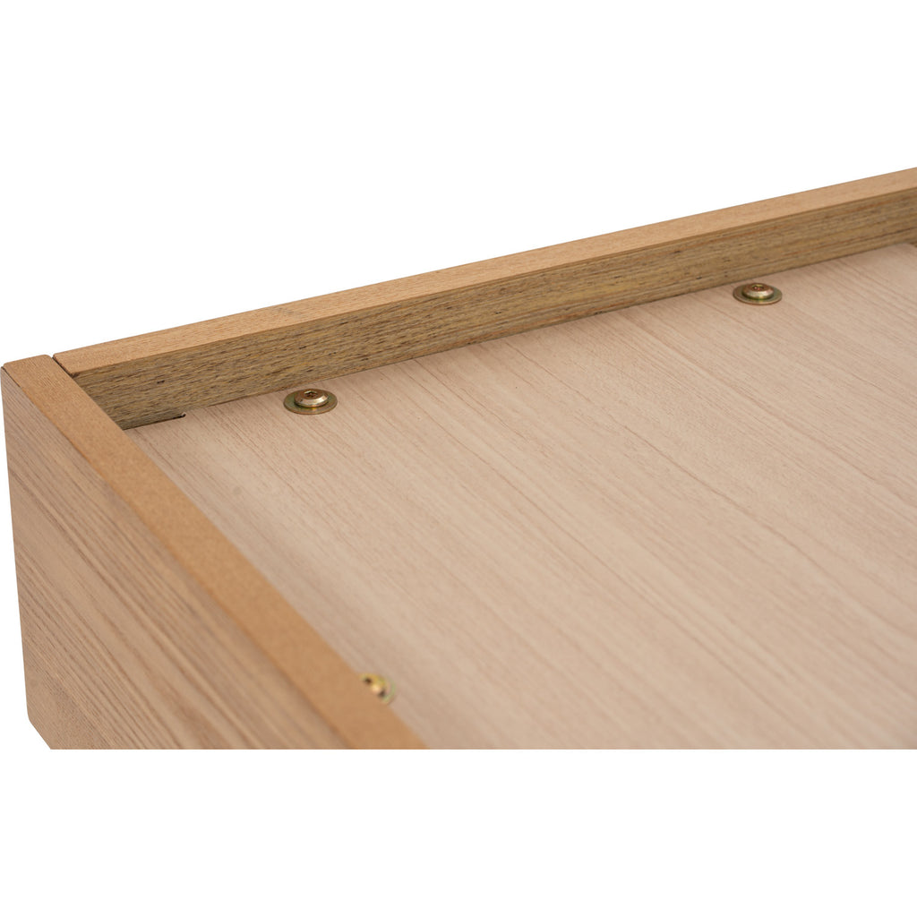 Yume Queen Bed in Natural colour body, Greymist colour Belfast fabric (Fit mattress: 1530x1930mm - Bed Panel)