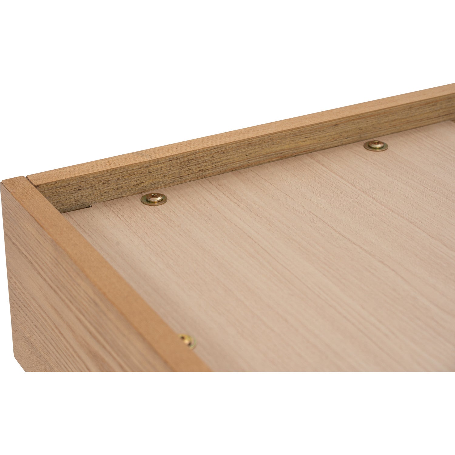 Yume Queen Bed in Natural colour body, Greymist colour Belfast fabric (Fit mattress: 1530x1930mm - Bed Panel)