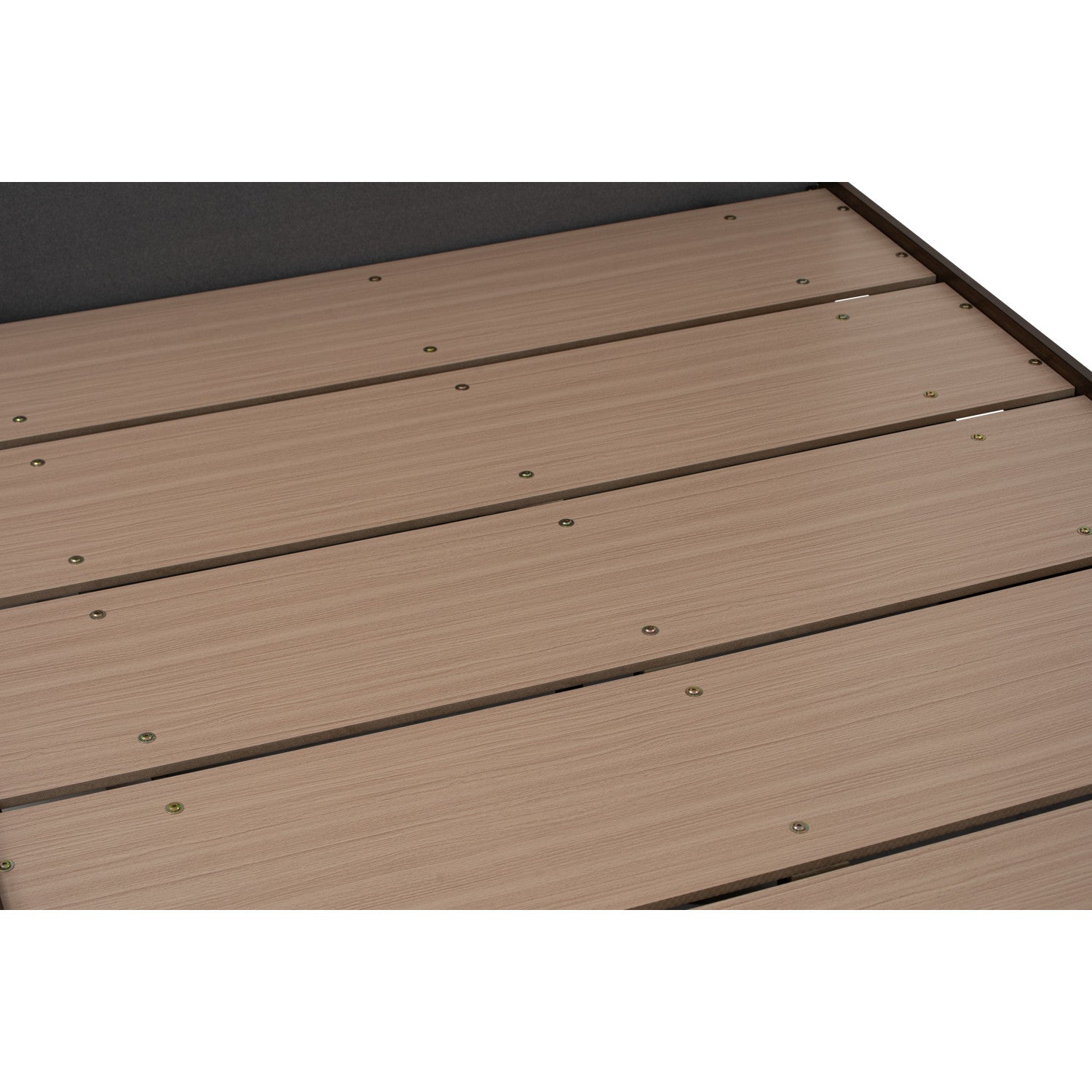 Yume Queen Bed with storage on Natural colour body, Grey Mist colour Mohair fabric (Pet friendly fabric) (Fit mattress: 1530x1930mm - Bed Panel)