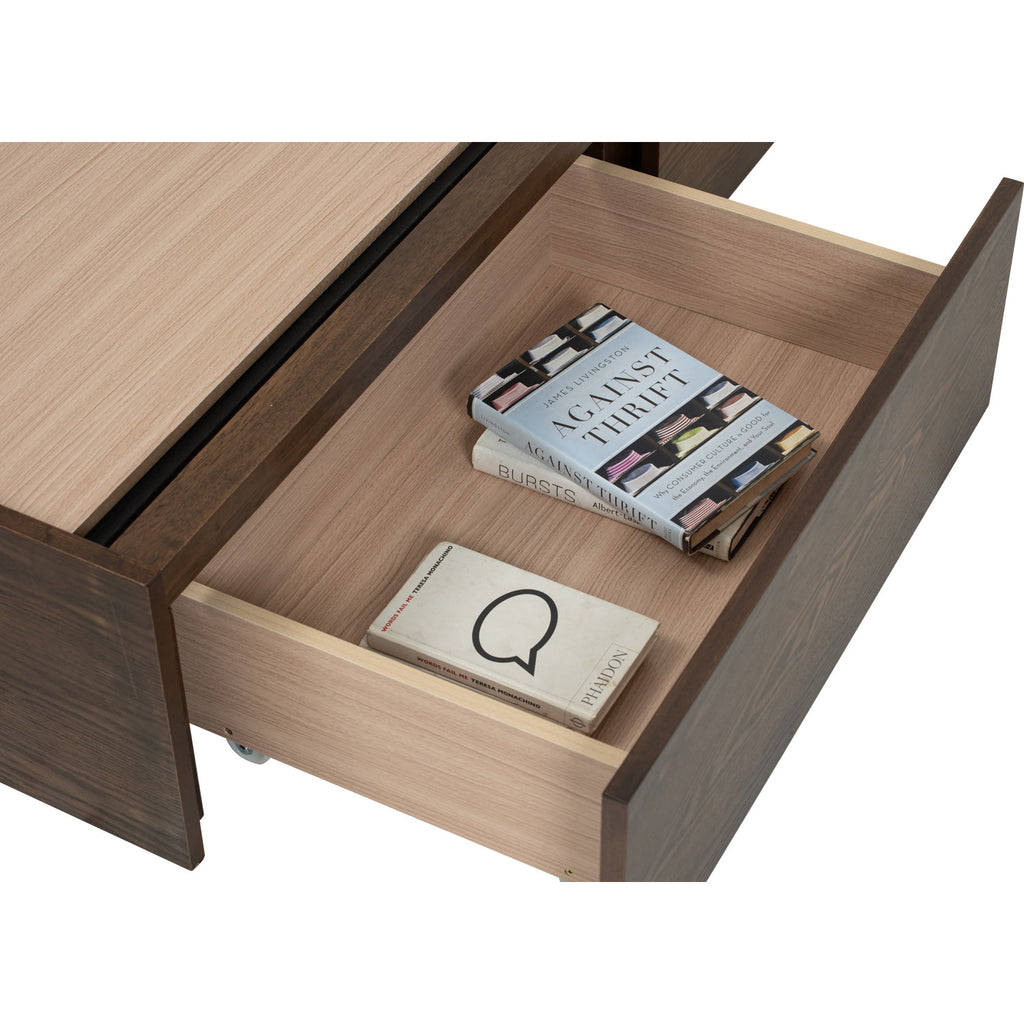 Mola Queen Bed with storage on Cocoa colour body, Dark Grey colour Mohair fabric (Pet friendly fabric) (Fit mattress: 1530mm x 1930mm).