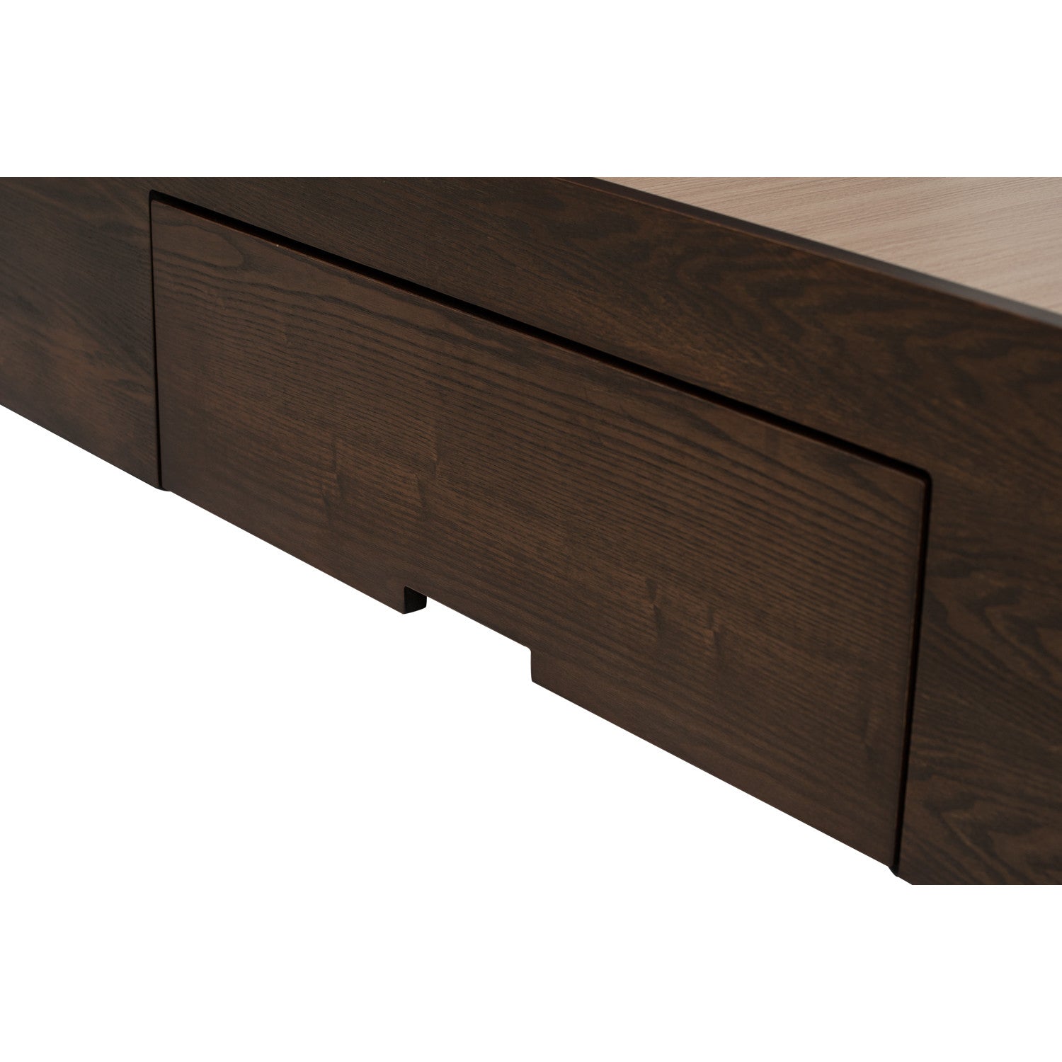 Mola Queen Bed with storage on Cocoa colour body, Dark Grey colour Mohair fabric (Pet friendly fabric) (Fit mattress: 1530mm x 1930mm).