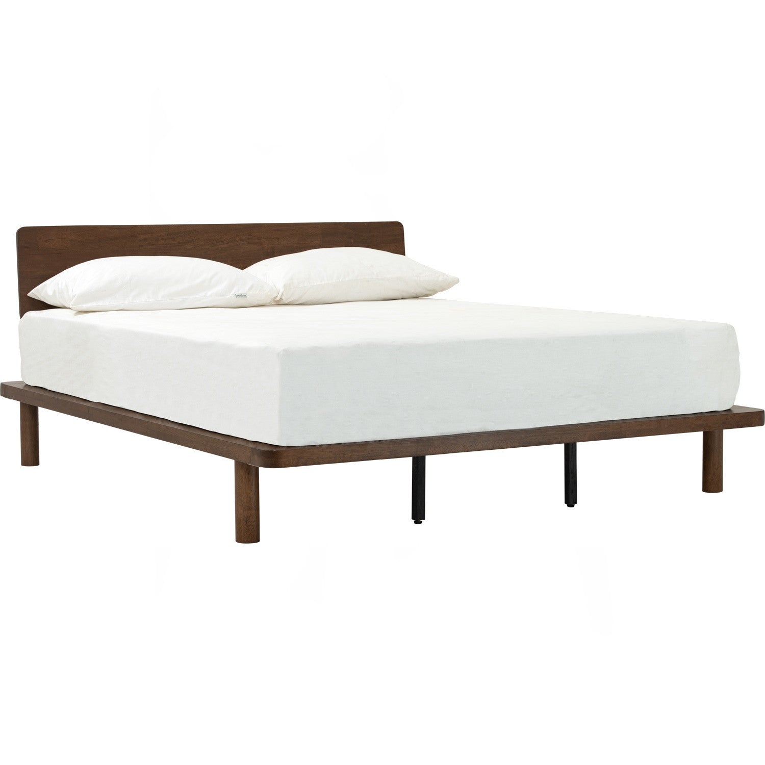 Platt Queeb bed in Cocoa colour (Fit mattress: 1530mm x 1930mm-Bed panel).