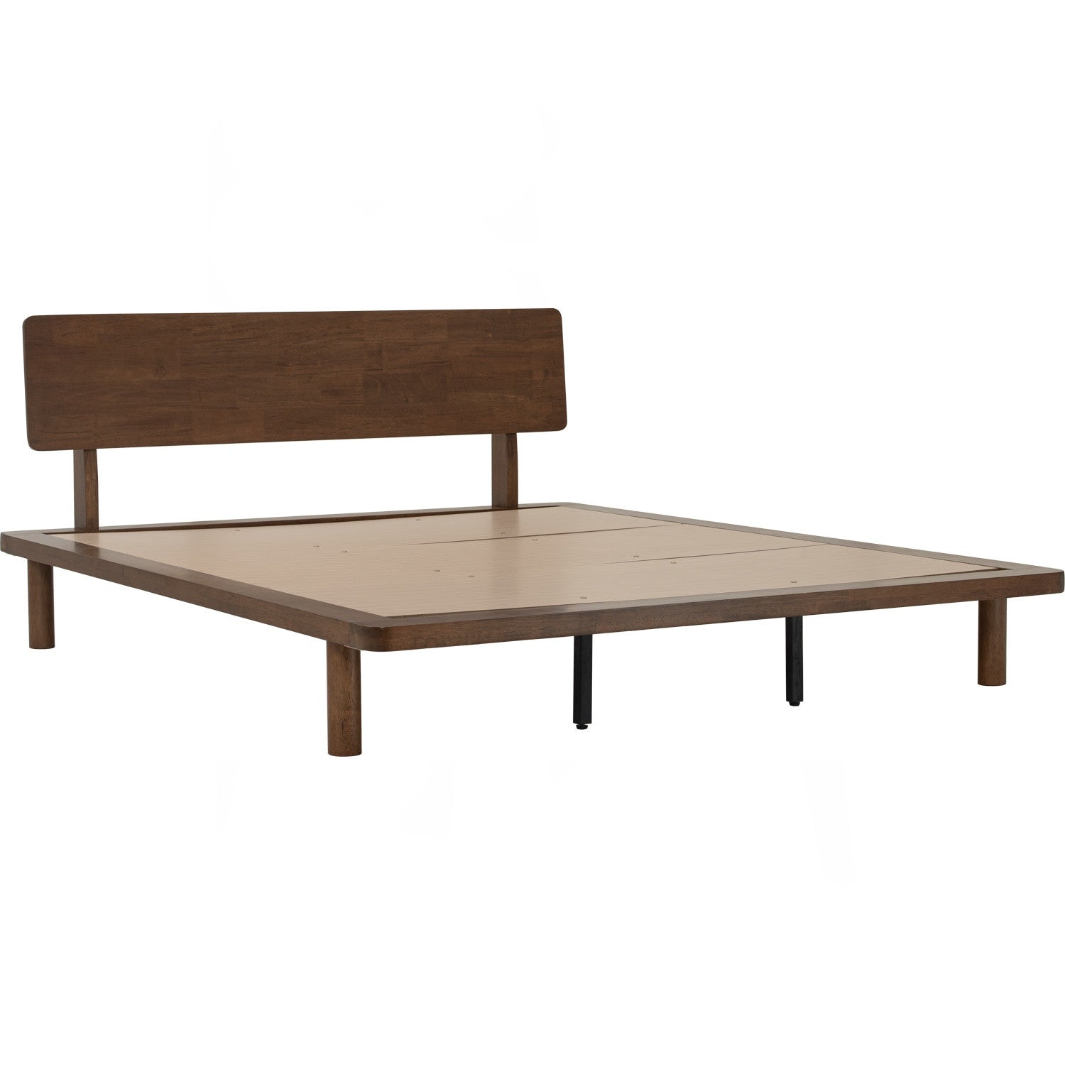 Platt Queeb bed in Cocoa colour (Fit mattress: 1530mm x 1930mm-Bed panel).