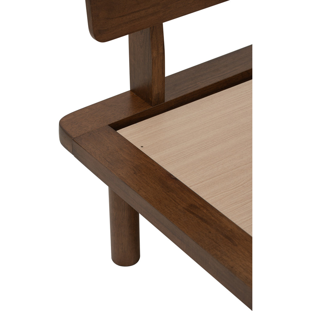 Platt Queeb bed in Cocoa colour (Fit mattress: 1530mm x 1930mm-Bed panel).