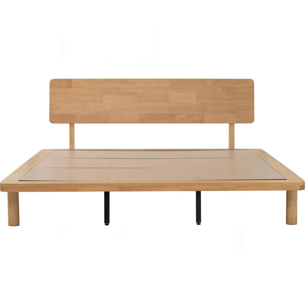 Platt Queeb bed in Natural colour (Fit mattress: 1530mm x 1930mm-Bed panel).