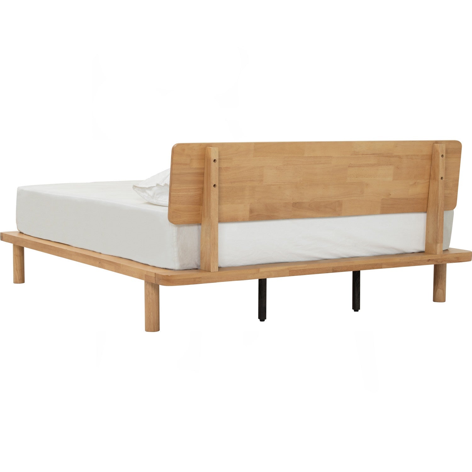 Platt Queeb bed in Natural colour (Fit mattress: 1530mm x 1930mm-Bed panel).