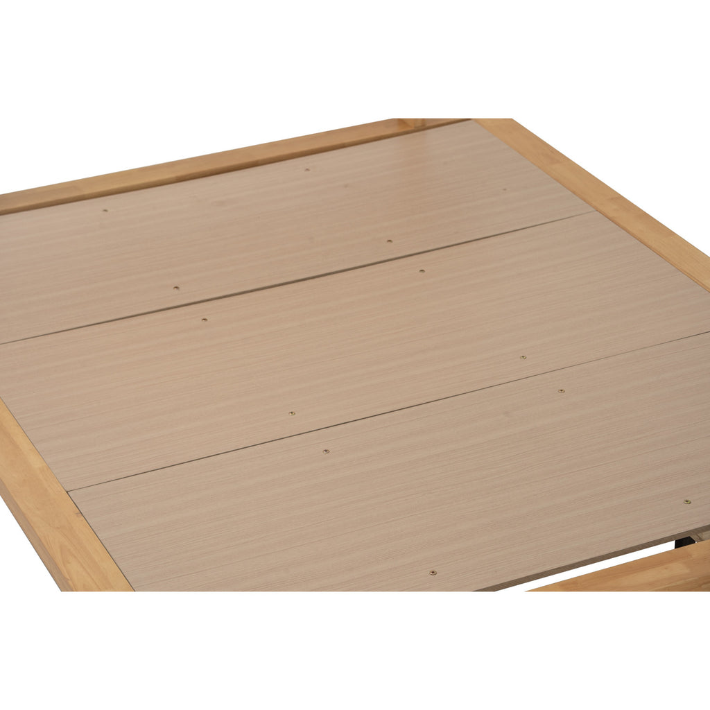 Platt Queeb bed in Natural colour (Fit mattress: 1530mm x 1930mm-Bed panel).