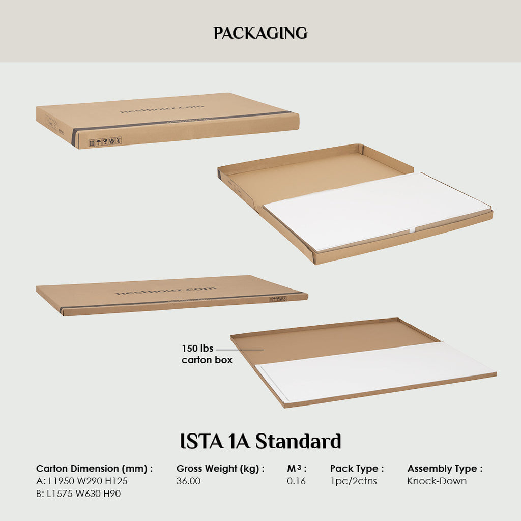 Platt Queeb bed in Natural colour (Fit mattress: 1530mm x 1930mm-Bed panel).