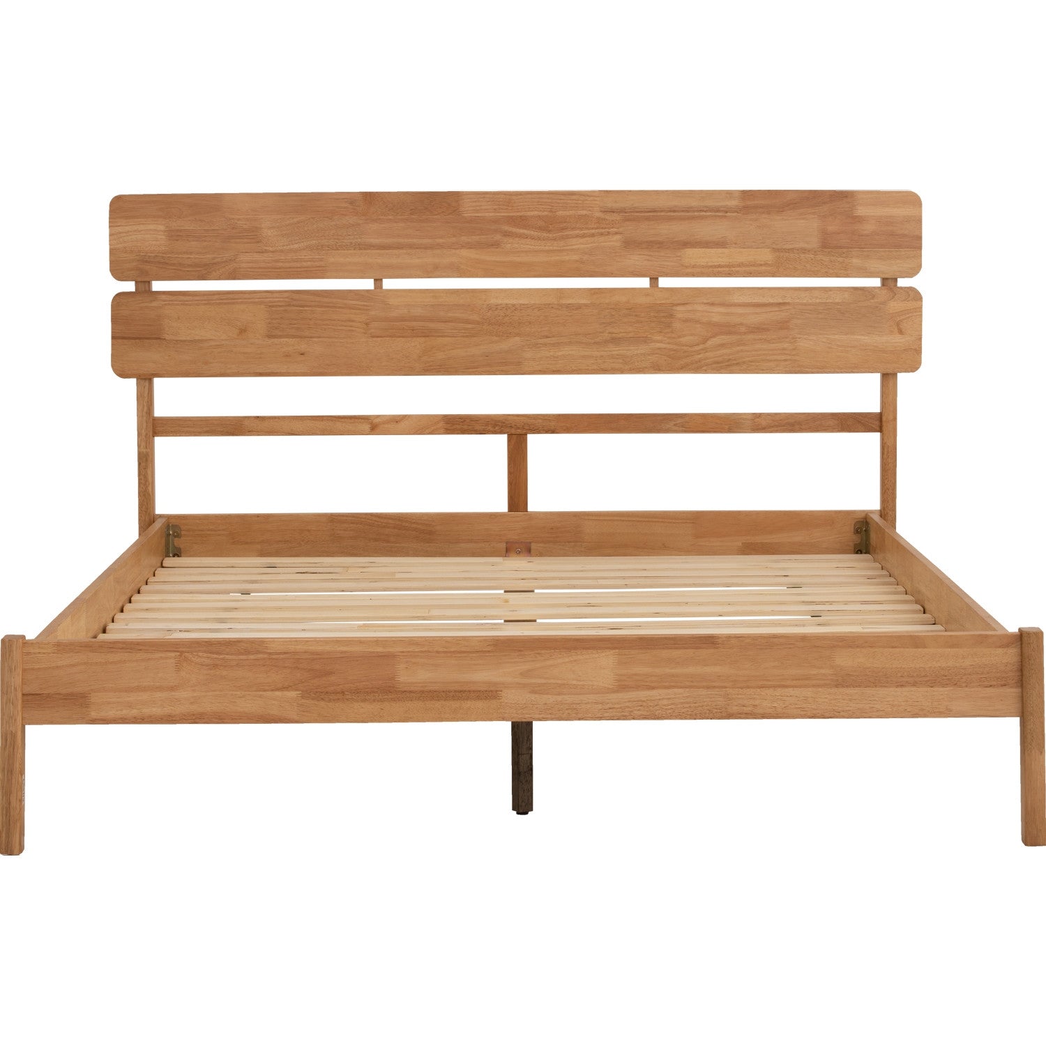 Seattle Queen bed in Natural colour (Fit mattress: 1530mm x 1930mm).