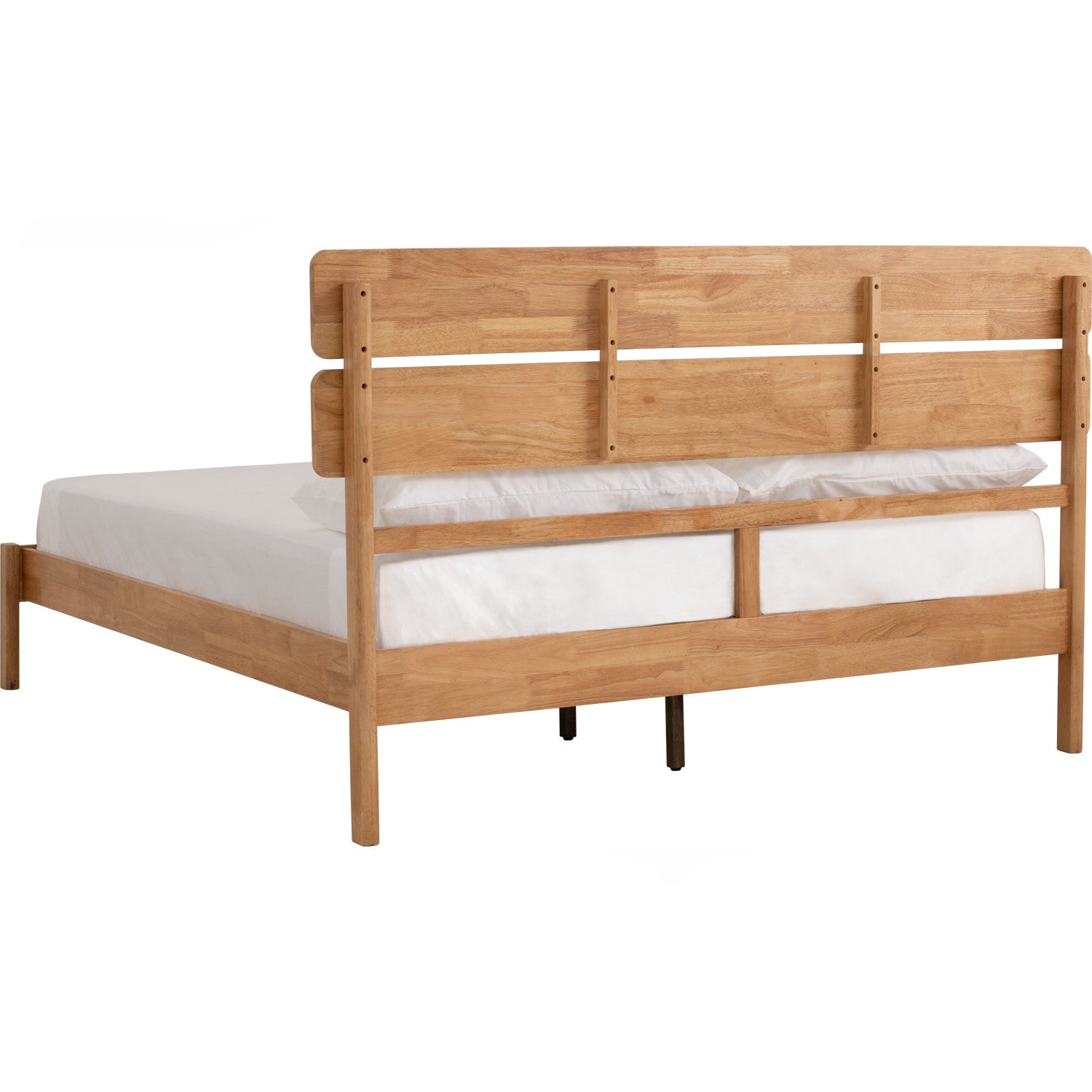 Seattle Queen bed in Natural colour (Fit mattress: 1530mm x 1930mm).
