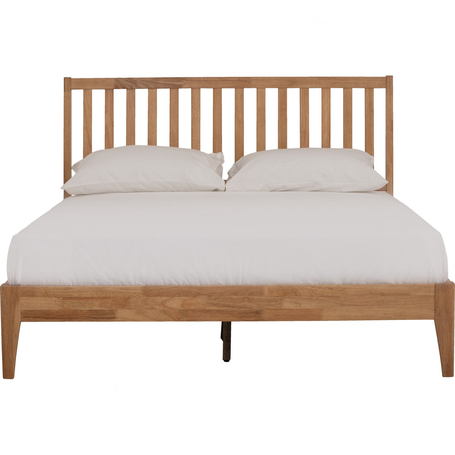 Cleveland Queen bed in Natural colour (Fit mattress: 1530mm x 1930mm – Bed Panel)