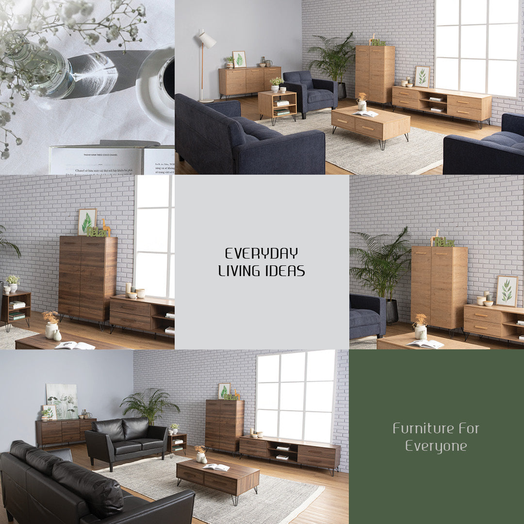 Samos 3 door wardrobe in Oak colou