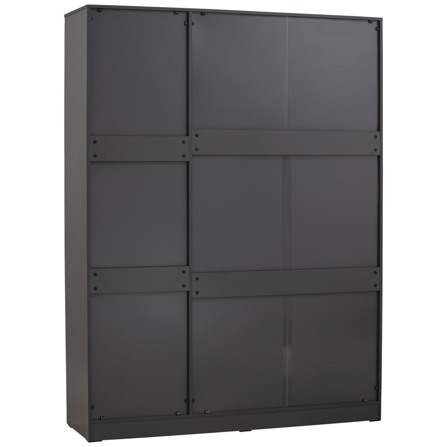 Volos 3 door wardrobe in Black colour