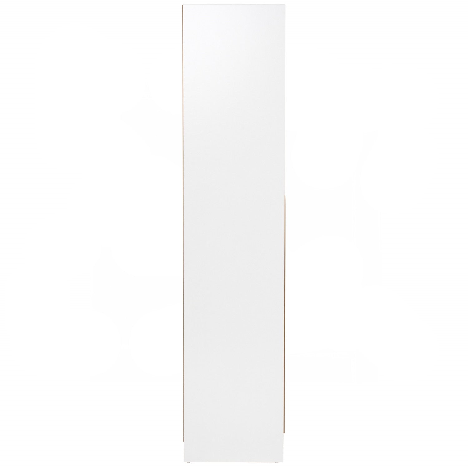 Mando 2 door wardrobe in White colour body, Oak colour handle (MB Paper)