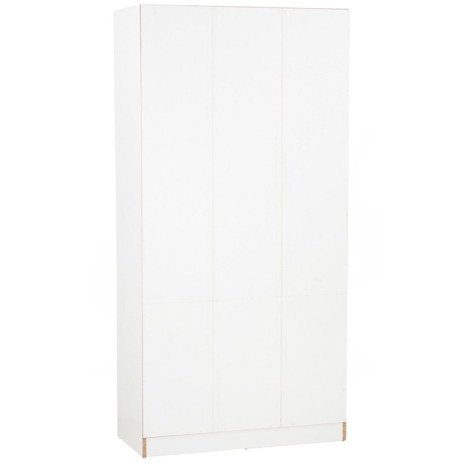 Mando 3 door wardrobe in White colour body, Oak colour handle (MB Paper)