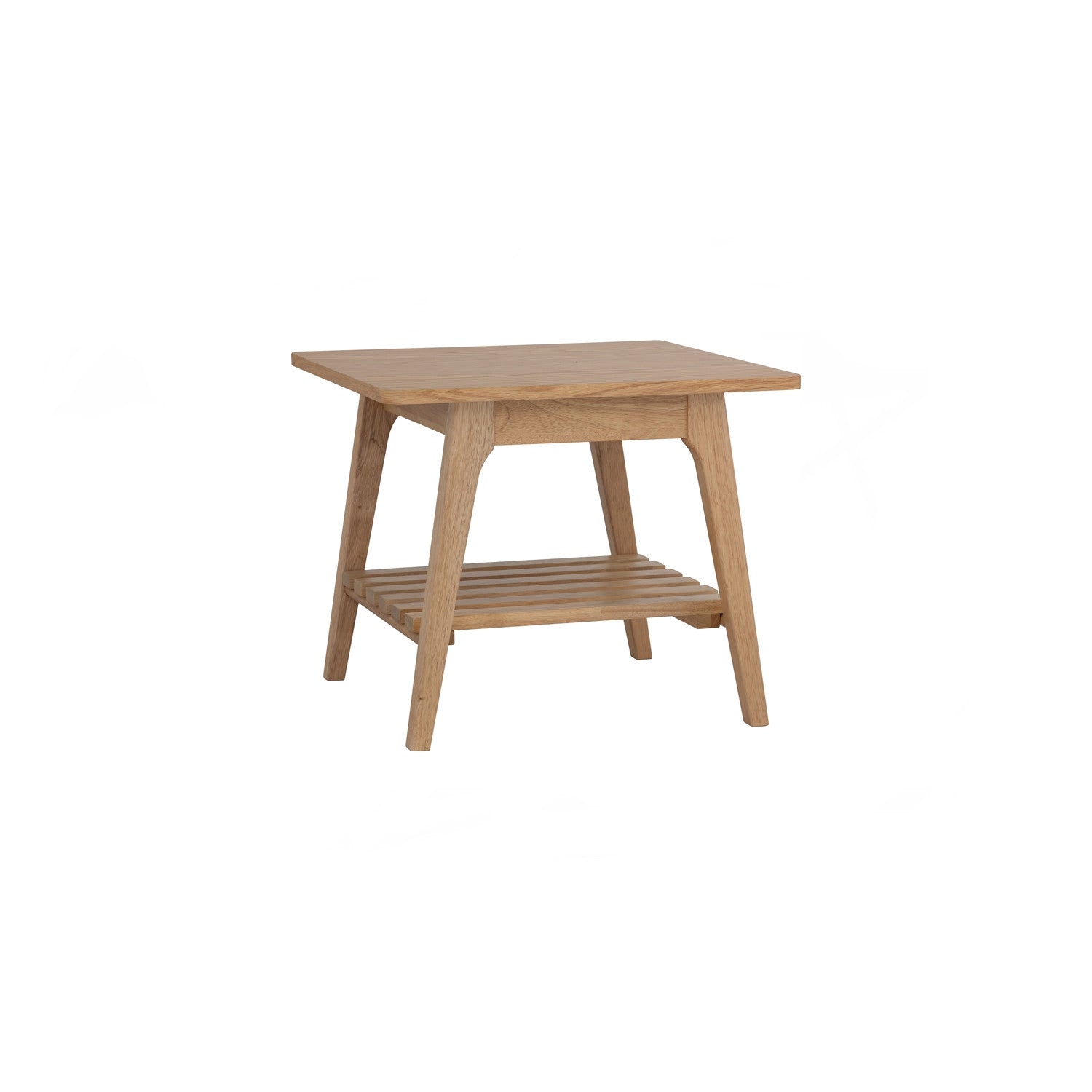 Harper side table in Oak veneer top, Natural colour leg