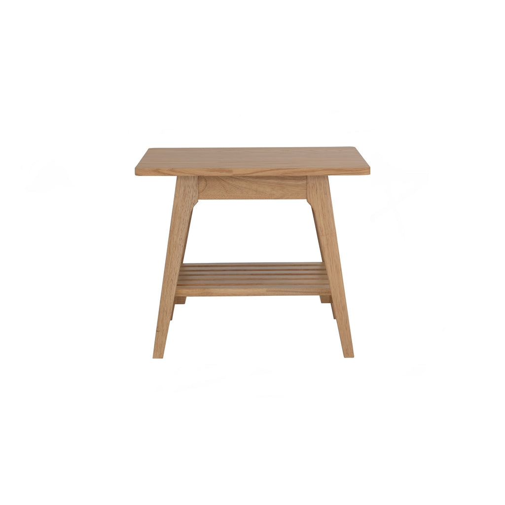 Harper side table in Oak veneer top, Natural colour leg