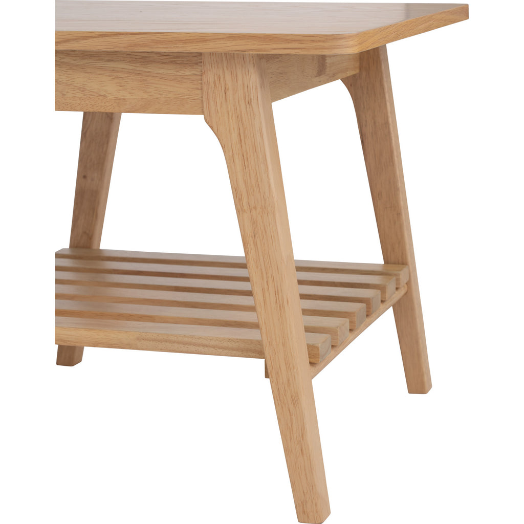 Harper side table in Oak veneer top, Natural colour leg