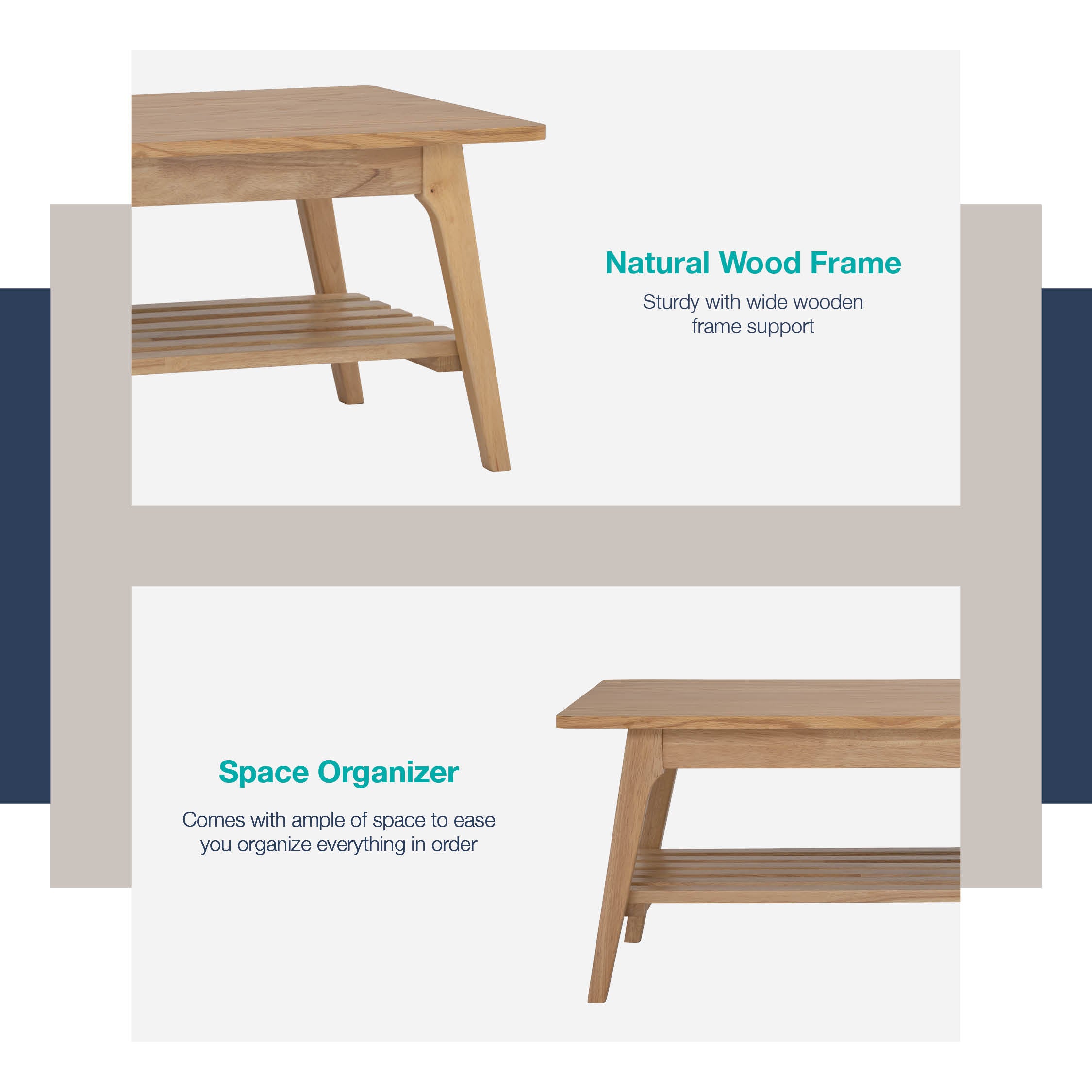 Harper side table in Walnut veneer top, Cocoa colour leg.