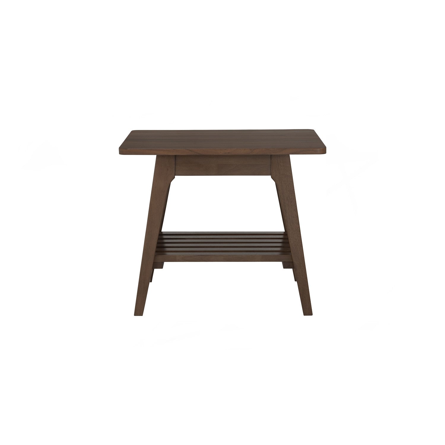 Harper side table in Walnut veneer top, Cocoa colour leg.