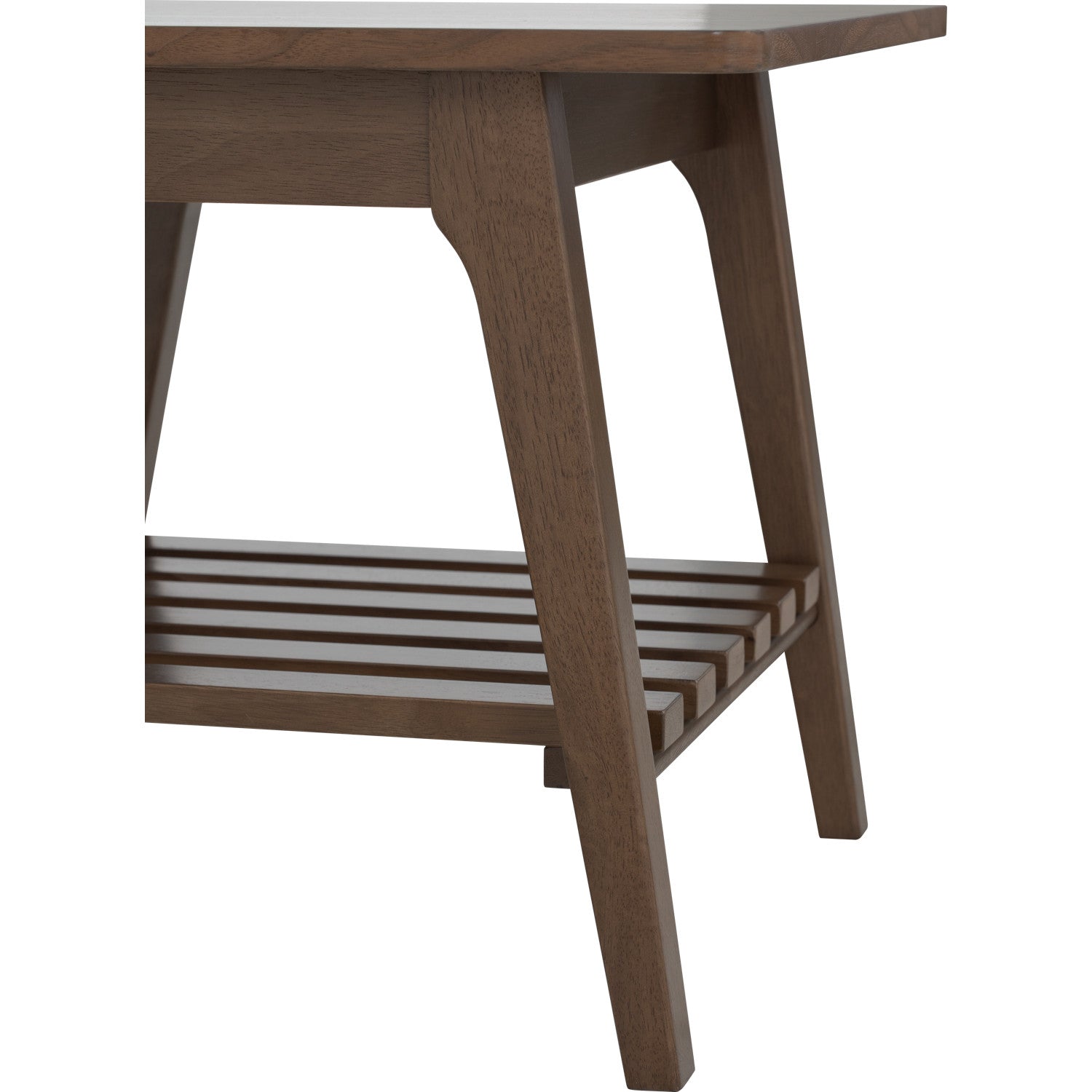 Harper side table in Walnut veneer top, Cocoa colour leg.