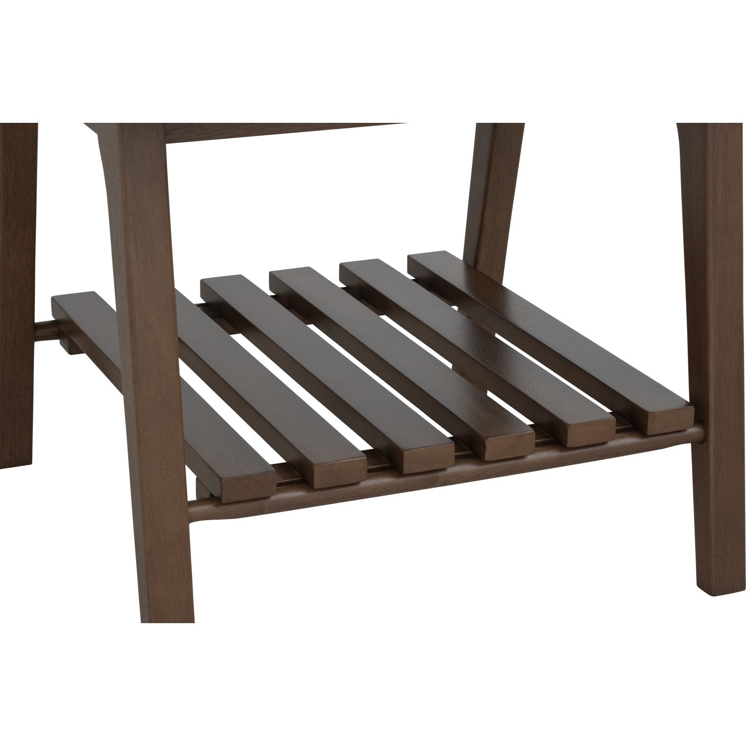 Harper side table in Walnut veneer top, Cocoa colour leg.