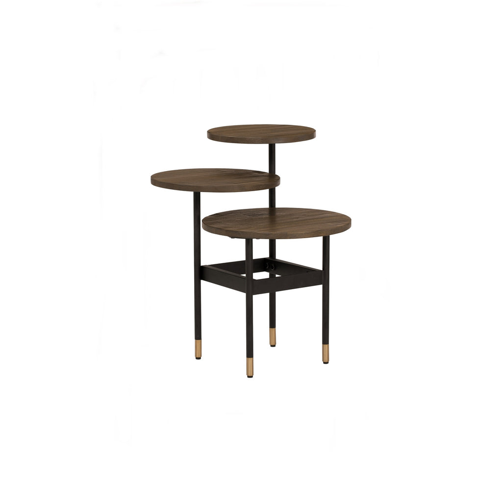 Hamilton Side Table with Toffee colour top, Sand Black colour leg.