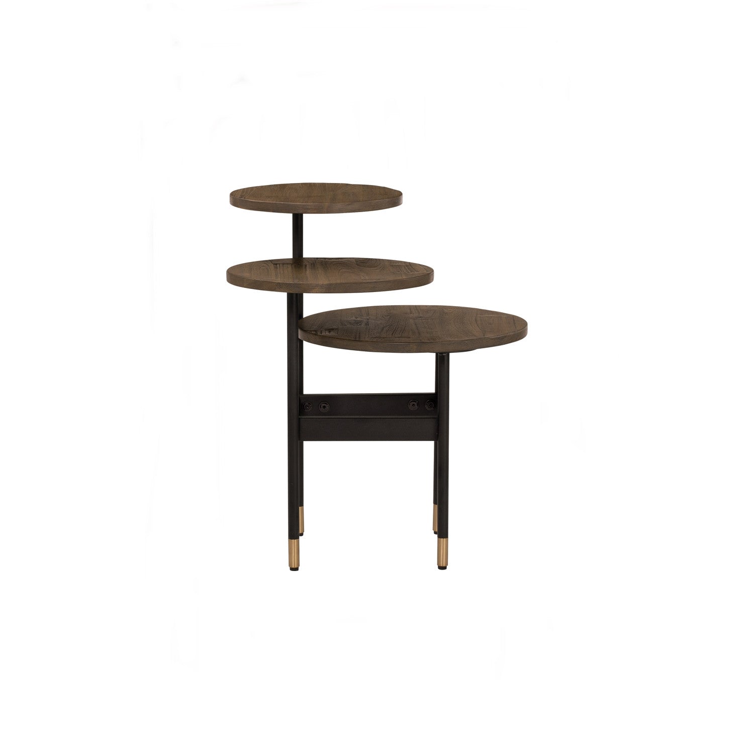 Hamilton Side Table with Toffee colour top, Sand Black colour leg.