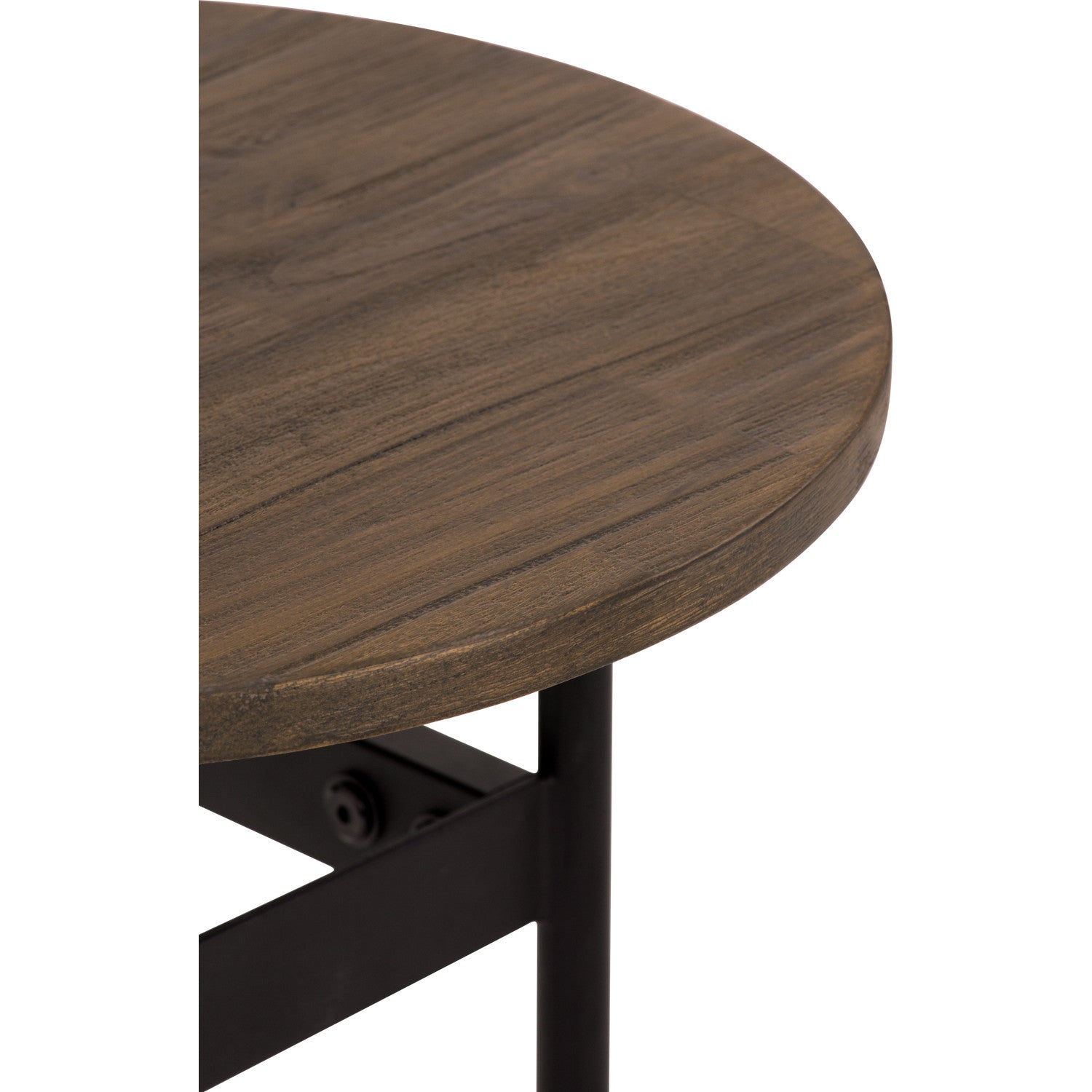 Hamilton Side Table with Toffee colour top, Sand Black colour leg.