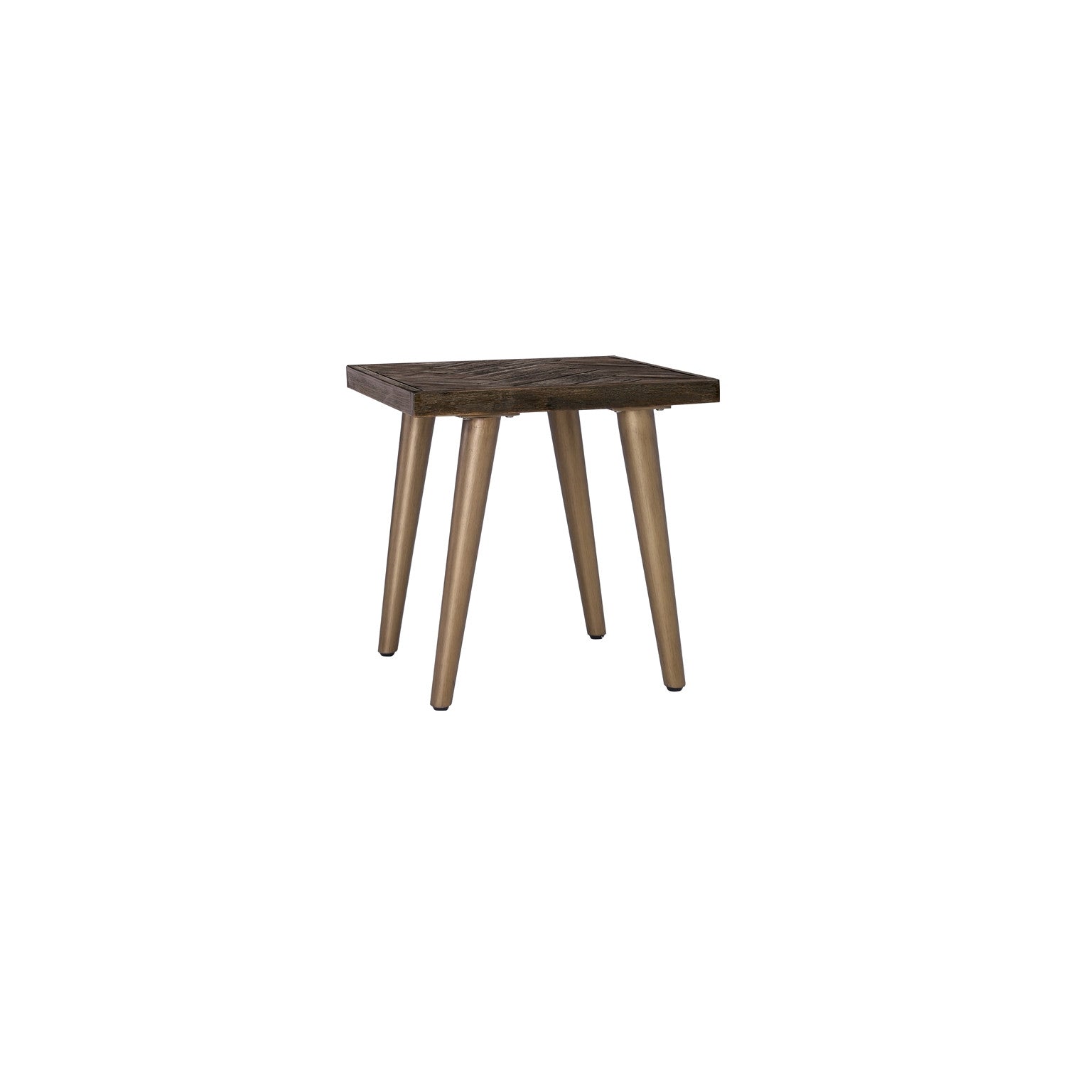 Sivan Side Table with Dijon colour leg, Chocolate Tyrolean Beech body