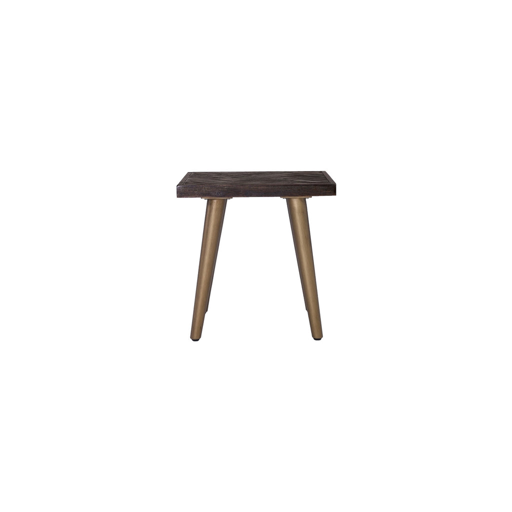 Sivan Side Table with Dijon colour leg, Chocolate Tyrolean Beech body