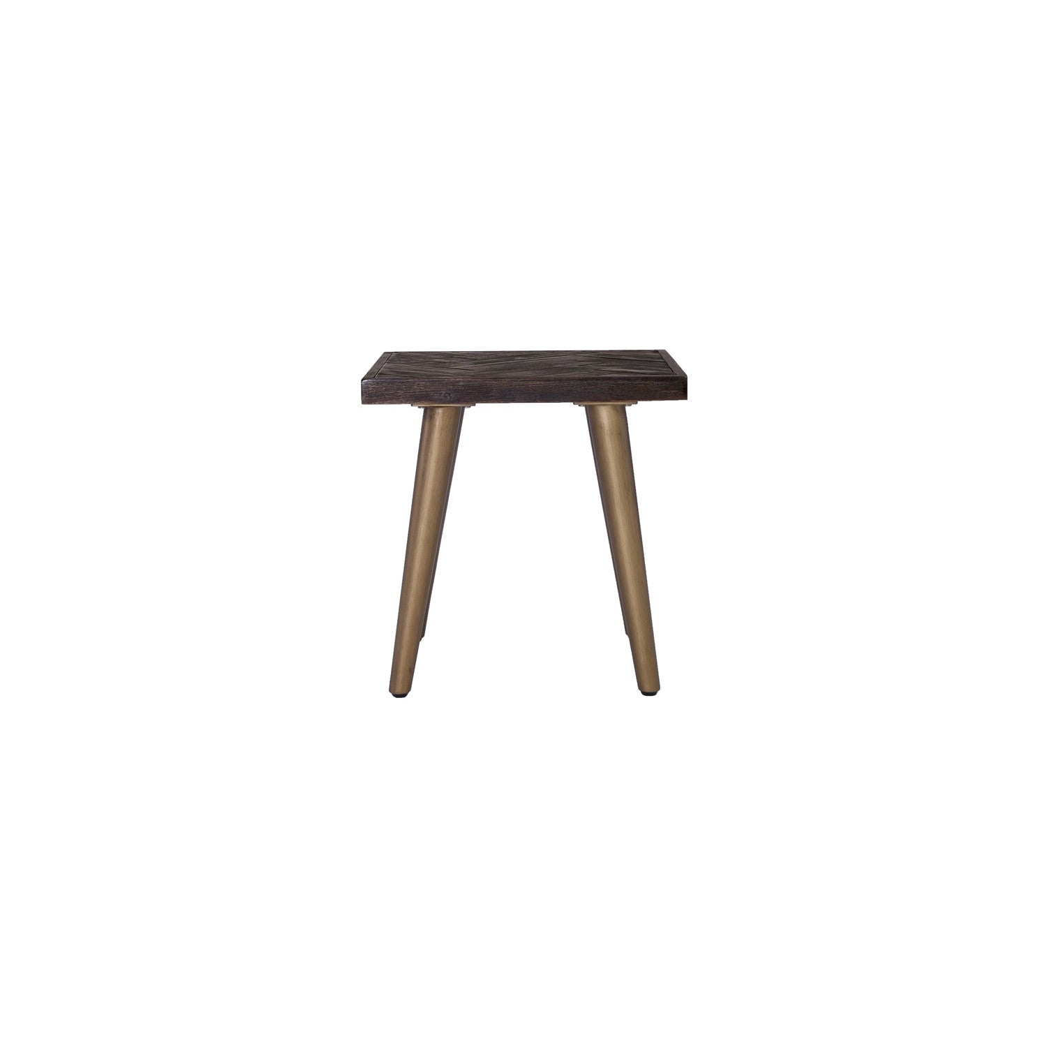 Sivan Side Table with Dijon colour leg, Chocolate Tyrolean Beech body