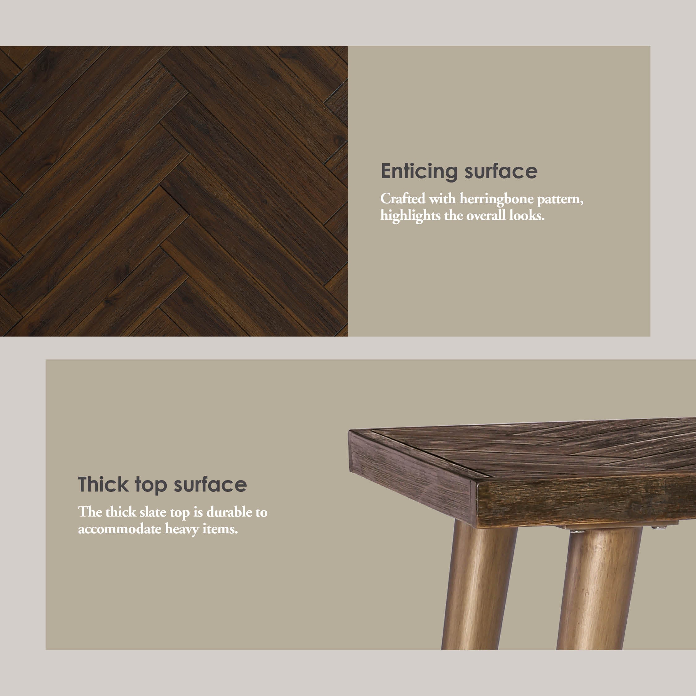 Sivan Side Table with Dijon colour leg, Chocolate Tyrolean Beech body