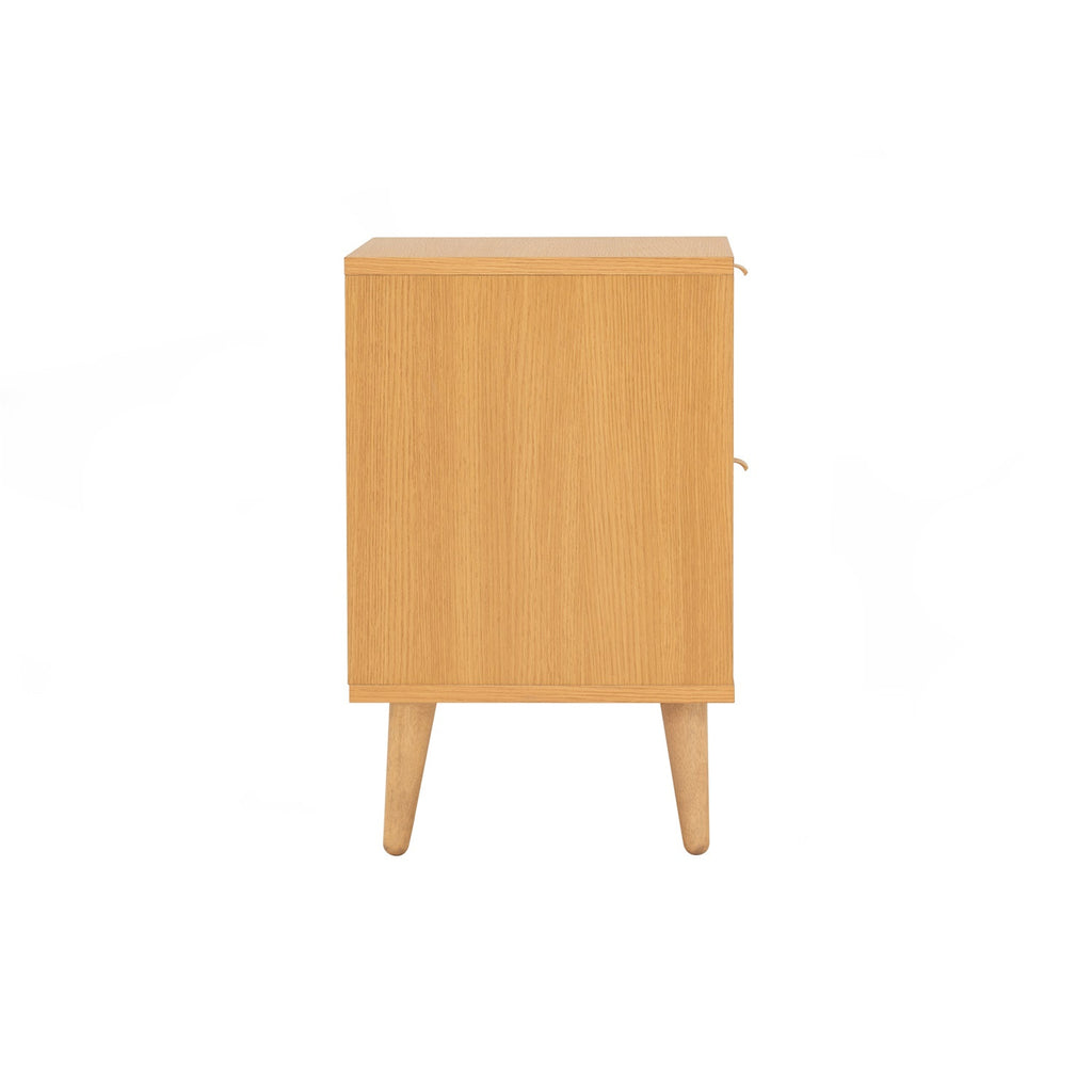Dudley side table in Oak colour top, Natural colour leg