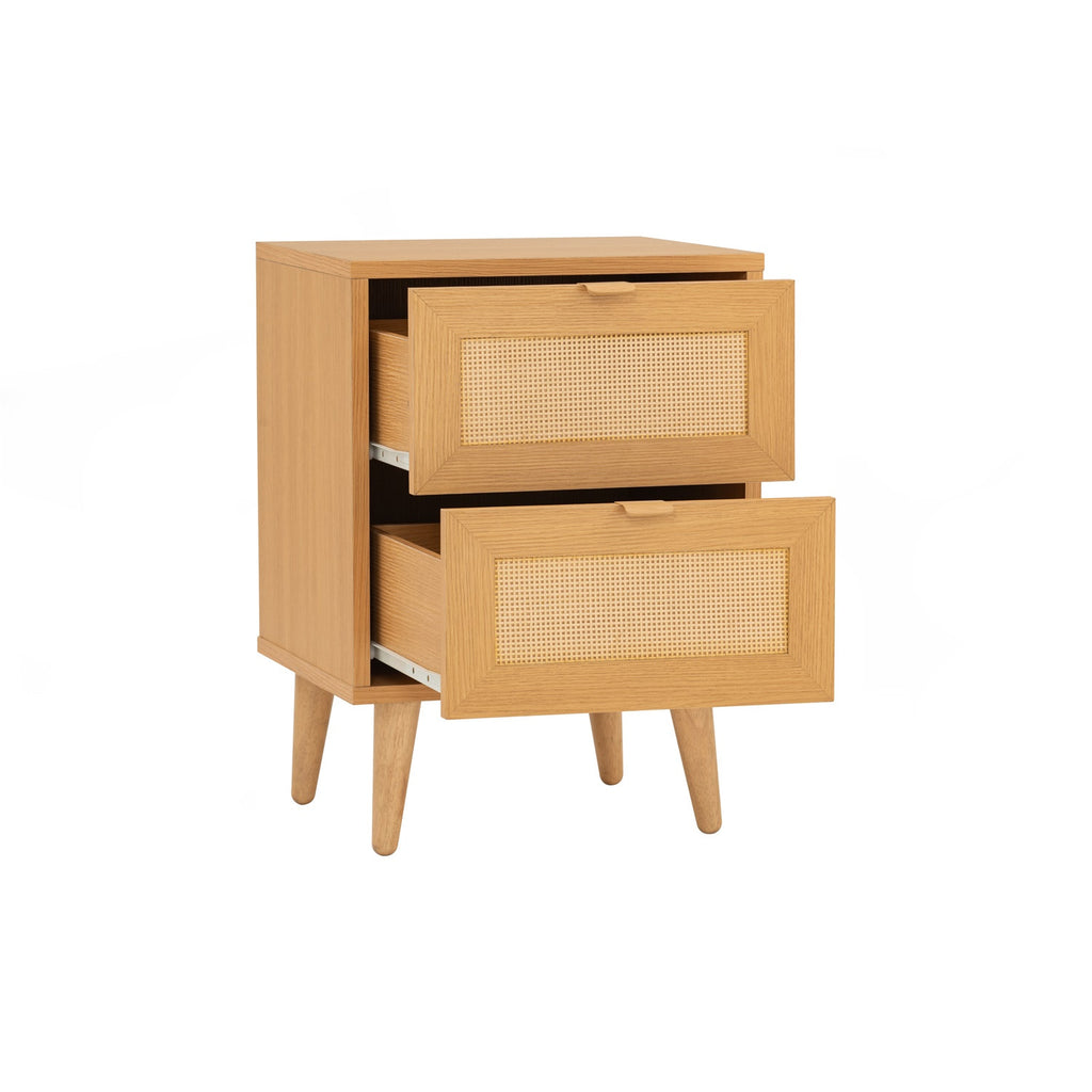 Dudley side table in Oak colour top, Natural colour leg