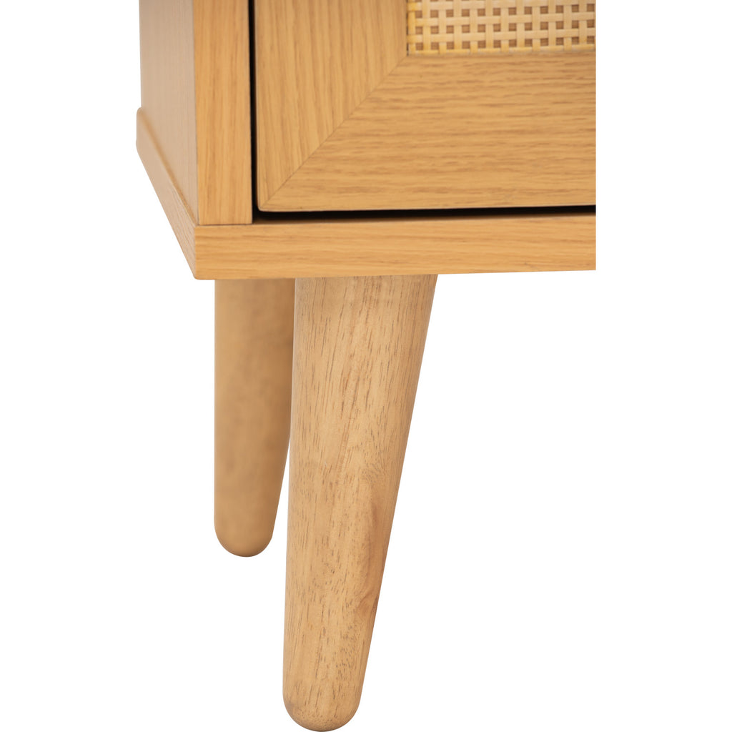 Dudley side table in Oak colour top, Natural colour leg